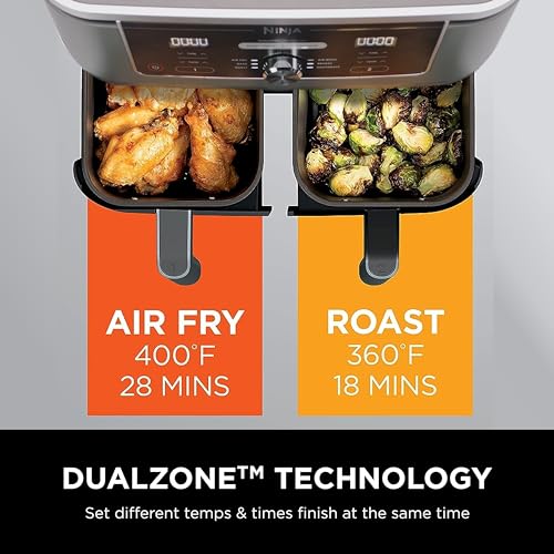 10QT 6-in-1 DualZone Air Fryer with 2 Independent Baskets B40403