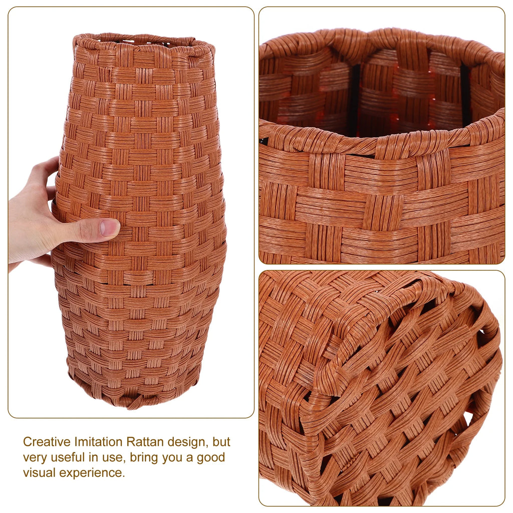 Artificial Flower Basket Vase for Home Office Decor I689056