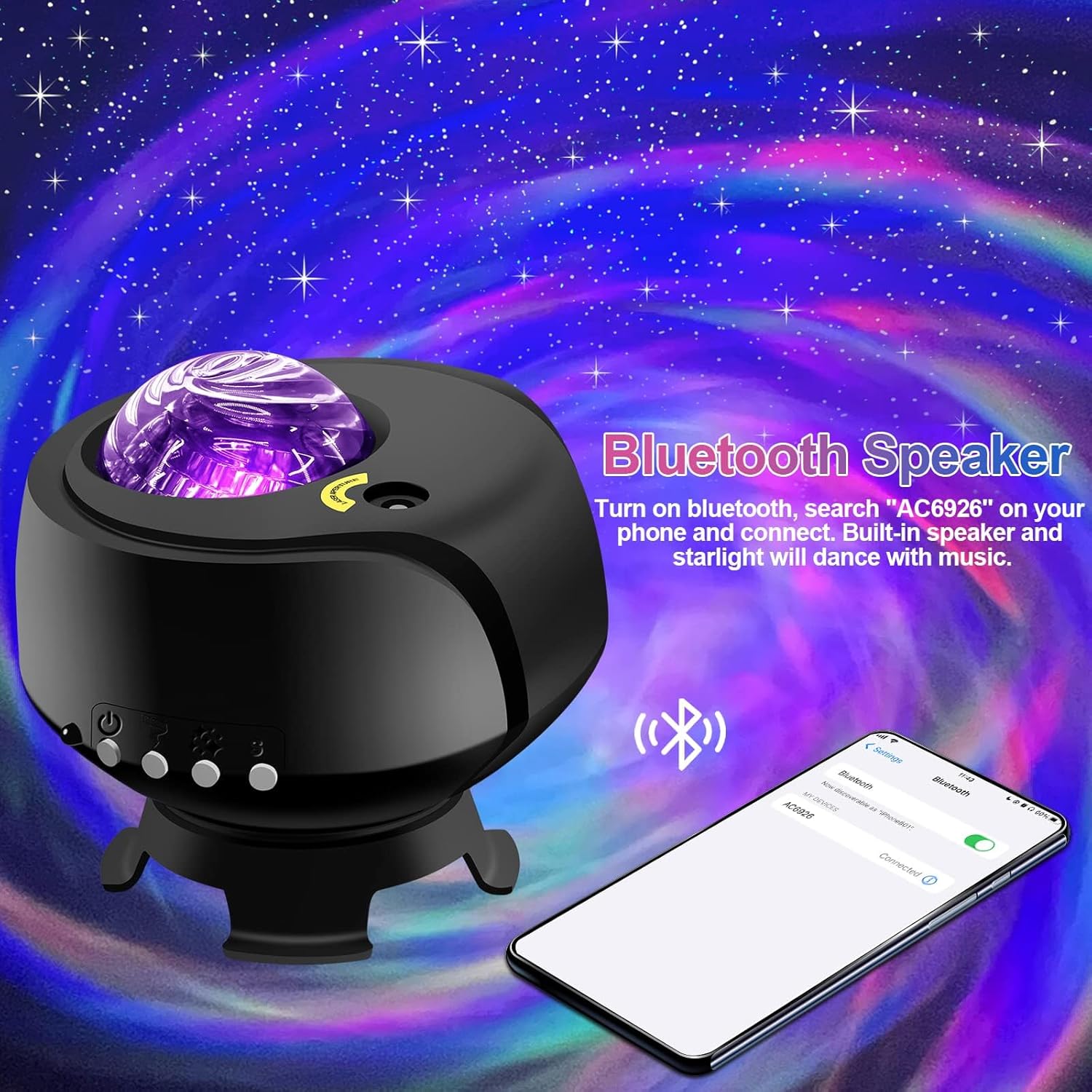 Galaxy Lights Projector with Changing Nebula Shapes K578718