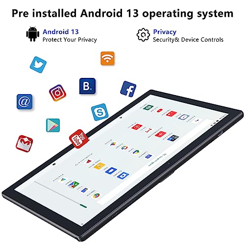 Tablet 10 Inch with Keyboard, Mouse, Case, Stylus, 8GB RAM 64GB ROM N8168