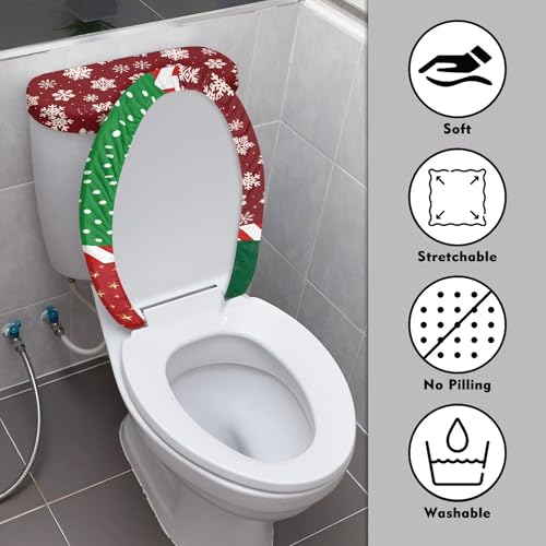 Christmas Toilet Lid and Tank Cover Set for Bathroom Decor K51670