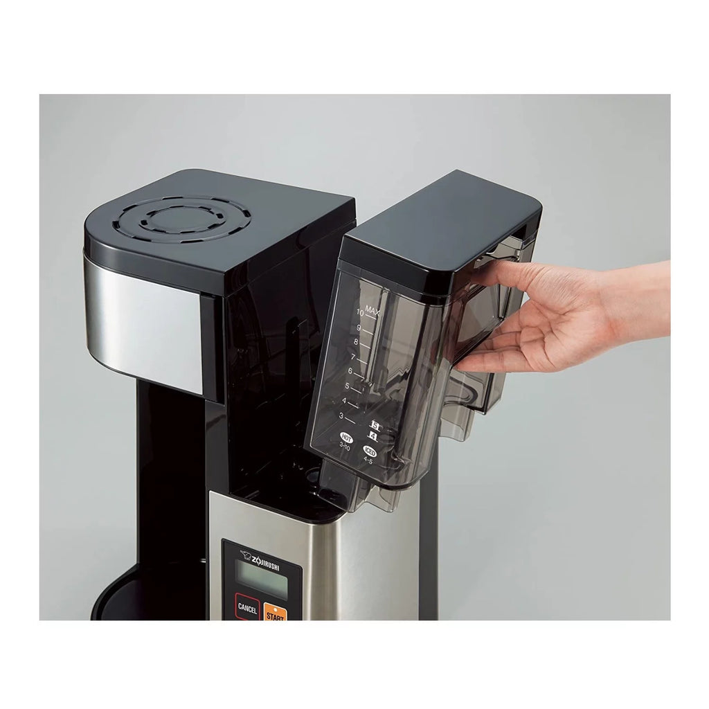 10-Cup Coffee Maker with Stainless Steel Finish and 12-Ounce Tumbler Y7671