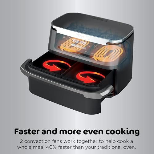 10QT 6-in-1 DualZone Air Fryer with 2 Independent Baskets B40403