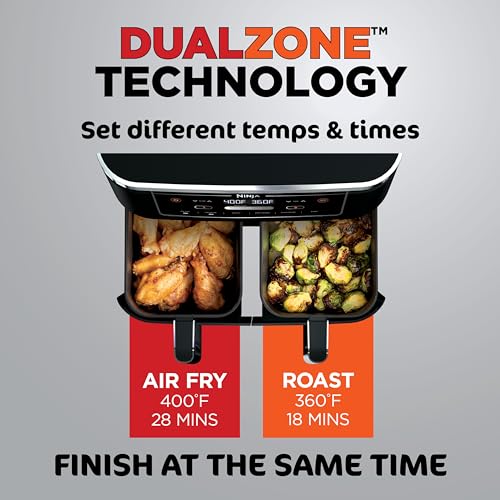 10QT 6-in-1 DualZone Air Fryer with 2 Independent Baskets B40403