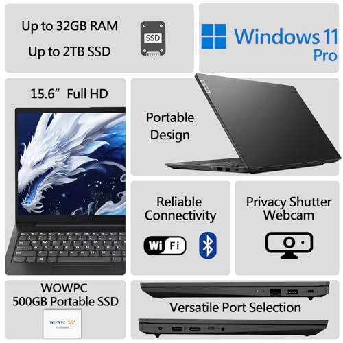 Laptop 16GB RAM 256GB SSD 15.6" FHD Display Windows 11 Home N551