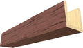 Ekena Millwork BMRW3C0080X080X096RD 3-Sided (U Riverwood Endurathane Ceiling Faux Wood Beams, 8-in. W x 8-in. H x 8-ft. L, Redwood