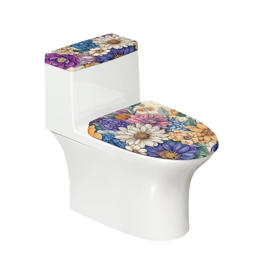 Christmas Toilet Lid and Tank Cover Set for Bathroom Decor K51670