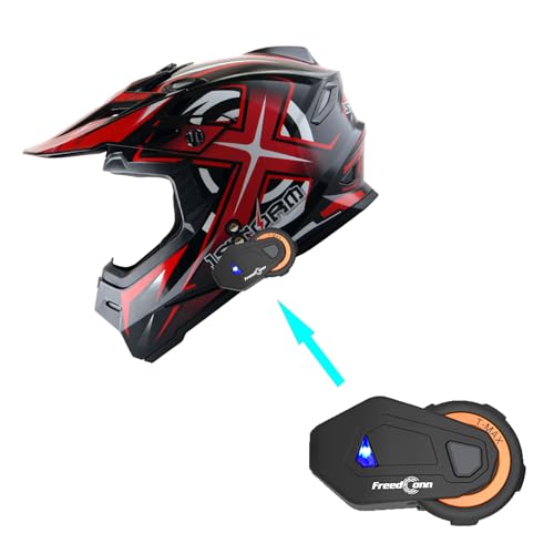 Adult Motocross Helmet Full Face Racing Style Matt Black D9788