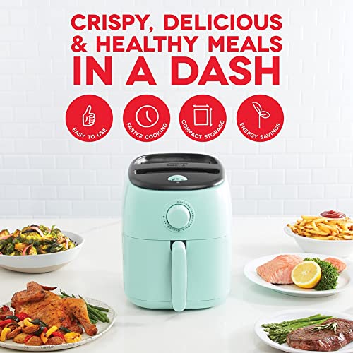 Electric Air Fryer Oven, 2.6 Qt., Grey, Compact, Auto Shut Off, 1000-Watt O64979