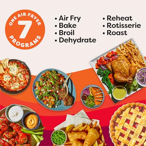 10QT Air Fryer, 7-in-1 Functions with EvenCrisp Technology, Stainless Steel Z44367