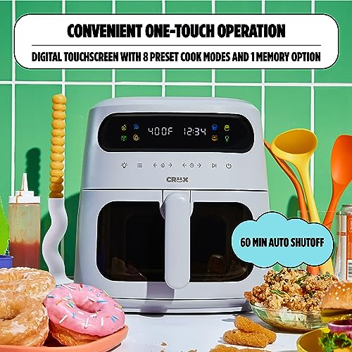 8 QT Digital Air Fryer with Touch Screen, Timer and Auto Shut-off, Lavender L33592