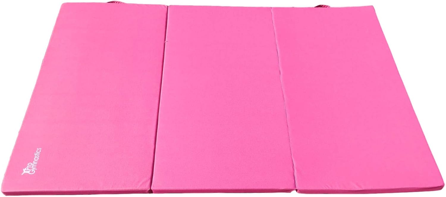 6x4x2 ft Extra Thick Folding Gymnastics Exercise Mat (Pink) C8385