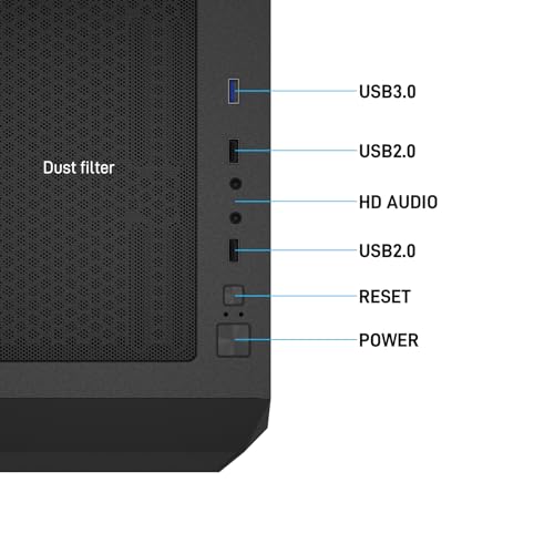 ATX NAS Mid Tower Computer Case with 4x120mm Fans, USB 3.0, 10x3.5" HDD + 3x2.5" SSD N57223