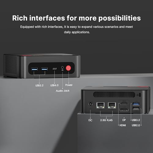 Mini Gaming PC with AMD Ryzen 9 6900HX, 16GB RAM, 512GB SSD E701035