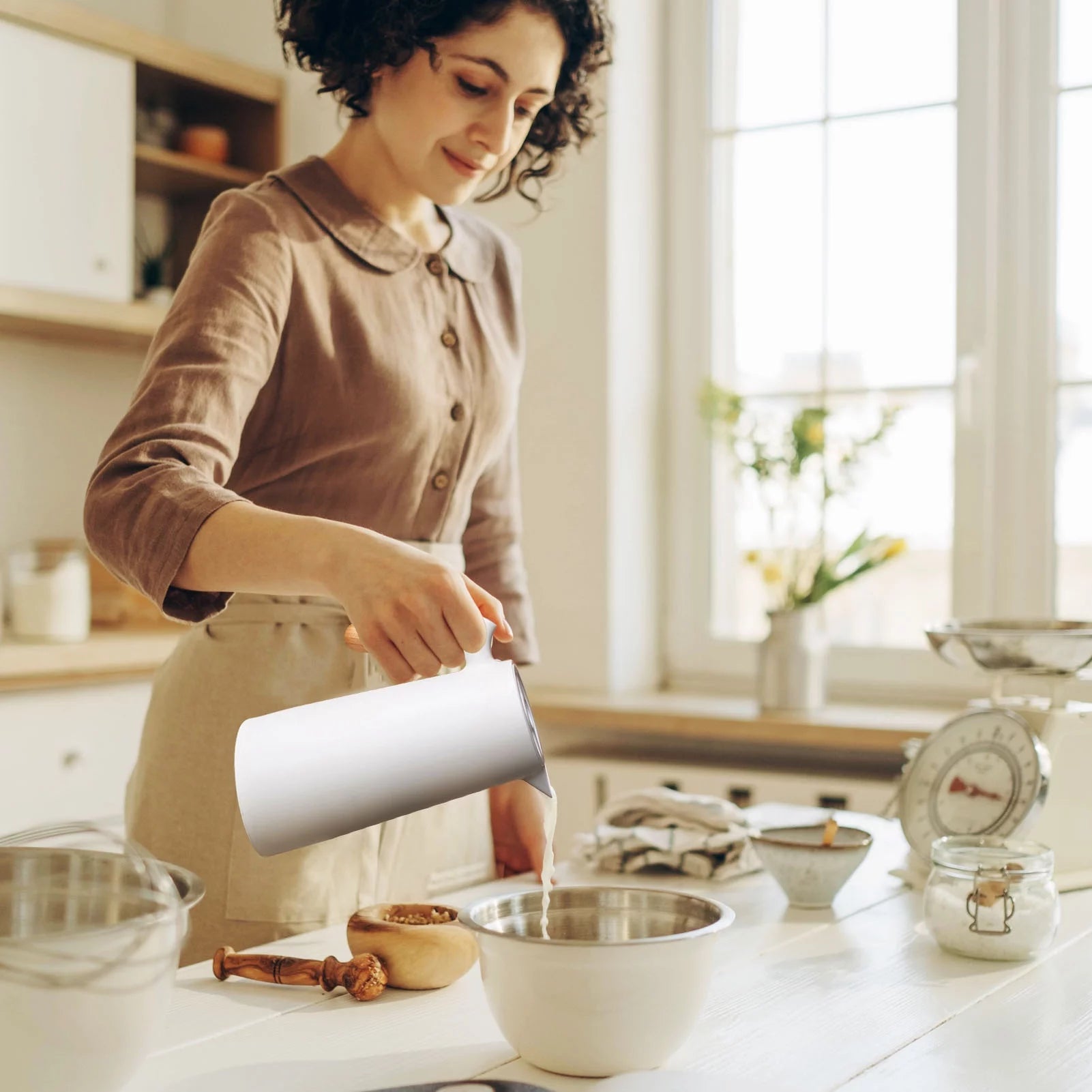 Double Wall Thermal Coffee Carafe with Glass Liner Q653