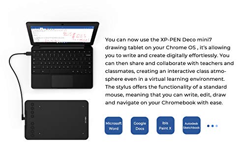 Drawing Tablet with 8192 Levels Pressure, 7 x 4 inch, 8 Shortcut Keys O9471