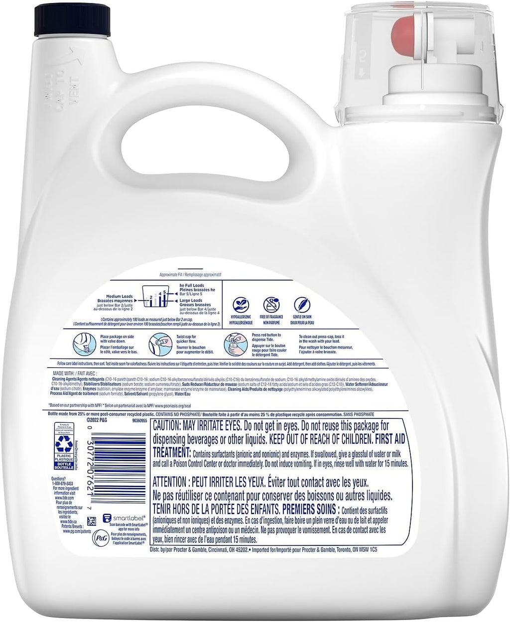 Free & Gentle Liquid Laundry Detergent, 107 Loads I7165