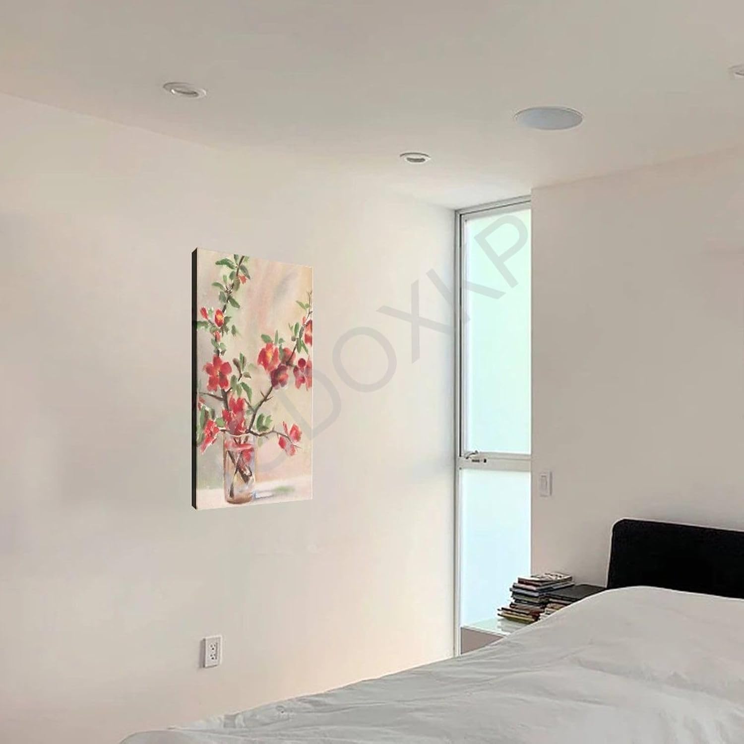 Flower Painting Poster Canvas Wall Art for Living Room Bedroom Decor N8205