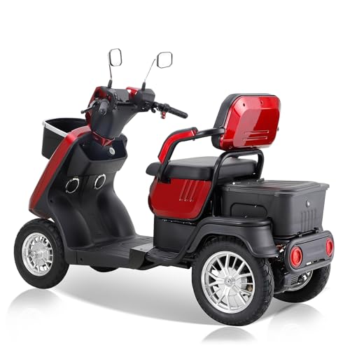 Heavy-Duty 4-Wheel Mobility Scooter for Seniors, 500 lbs Capacity, 3-Speed Mode J807194