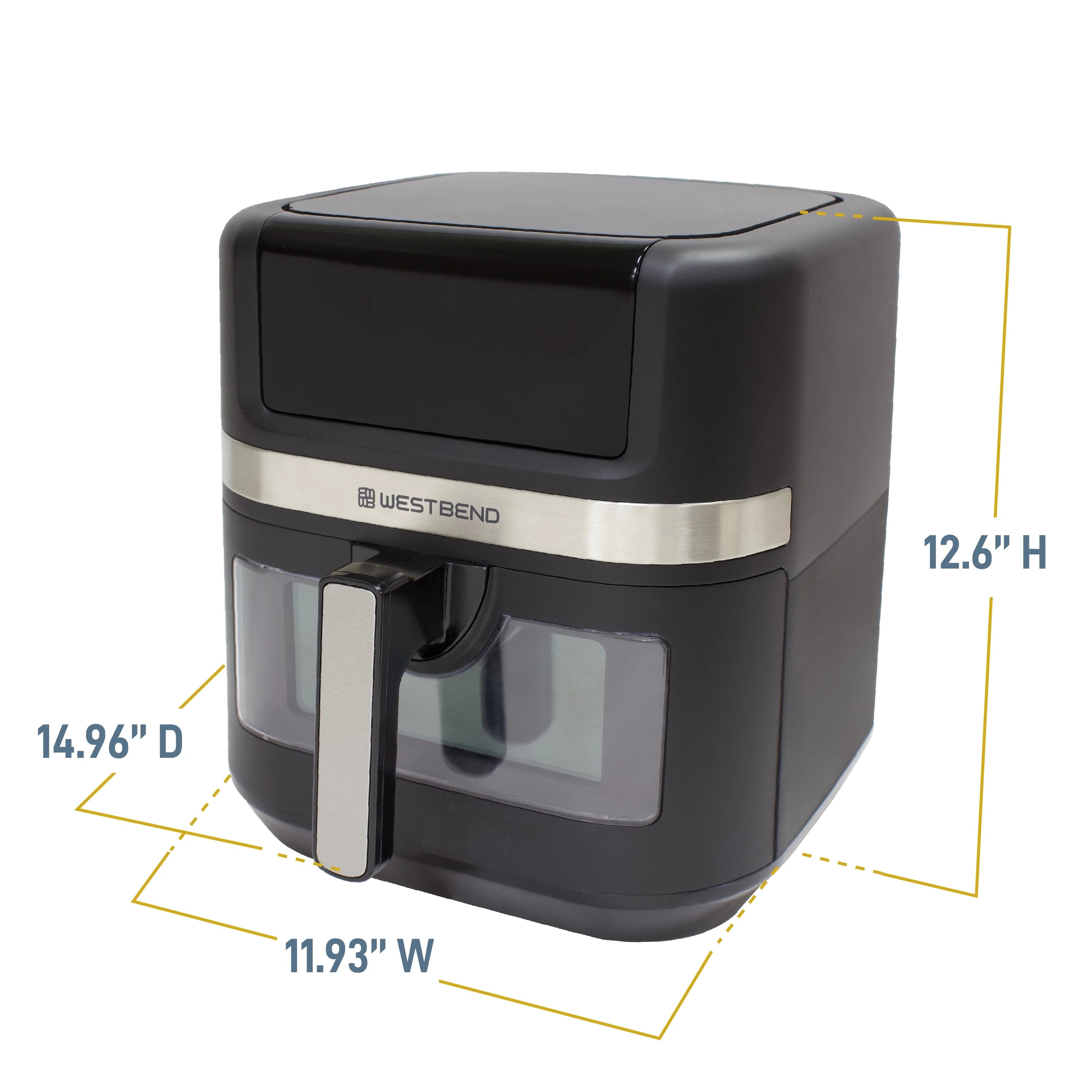 7QT Air Fryer with 13 One-Touch Presets, Black I88442