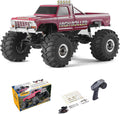 WOWRC FMS 1/24 Smasher Monster RC Crawlers - FCX24 RC Truck 8km/h 2 Speed Transmission for Adults, 2.4Ghz Remote Control Car RTR with USB Charger, Red