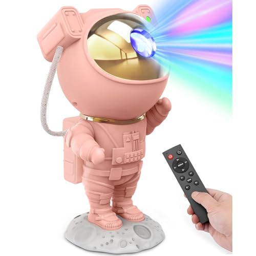 Astronaut Star Projector Night Light with Remote and Timer E396