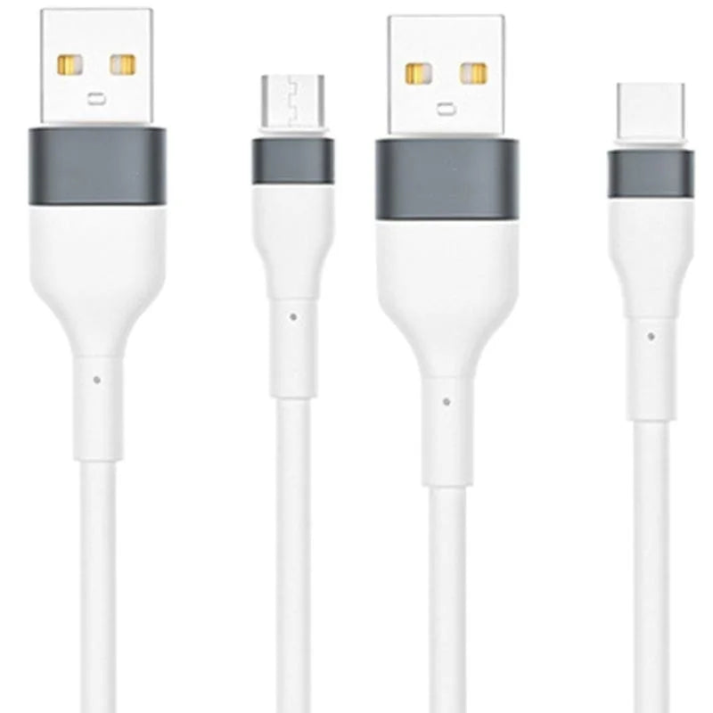 USB to Type C/Micro USB Data Cable, 6A Fast Charging R718682