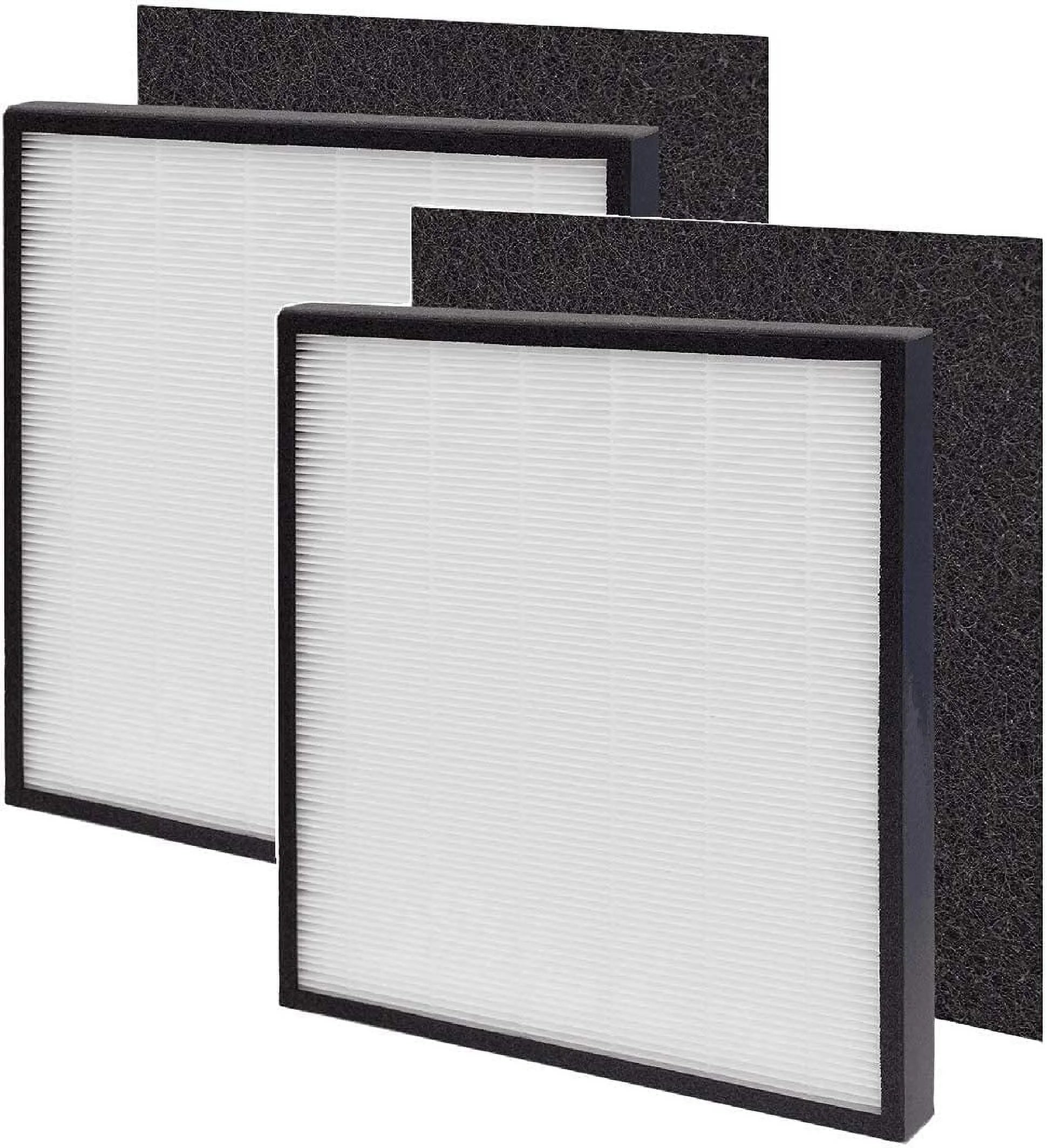 Nispira True HEPA Carbon Filter J Replacement Compatible with Germ Air Purifier AC5900WCA AC5900WDLX FLT5900, 2 Pack