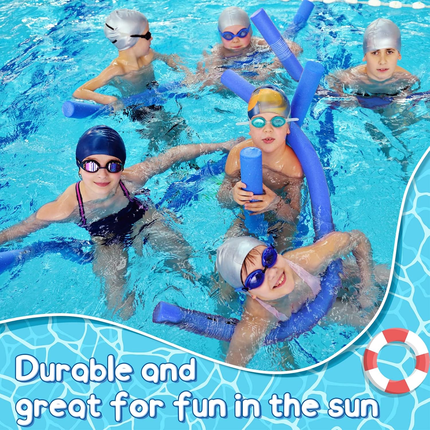 Jumbo Pool Noodle Foam 55 Inch for Swimming, Lake, and Water Play C54010