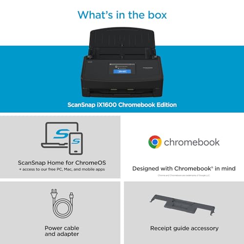 Wireless Document Scanner with Touchscreen and Auto Document Feeder F6657