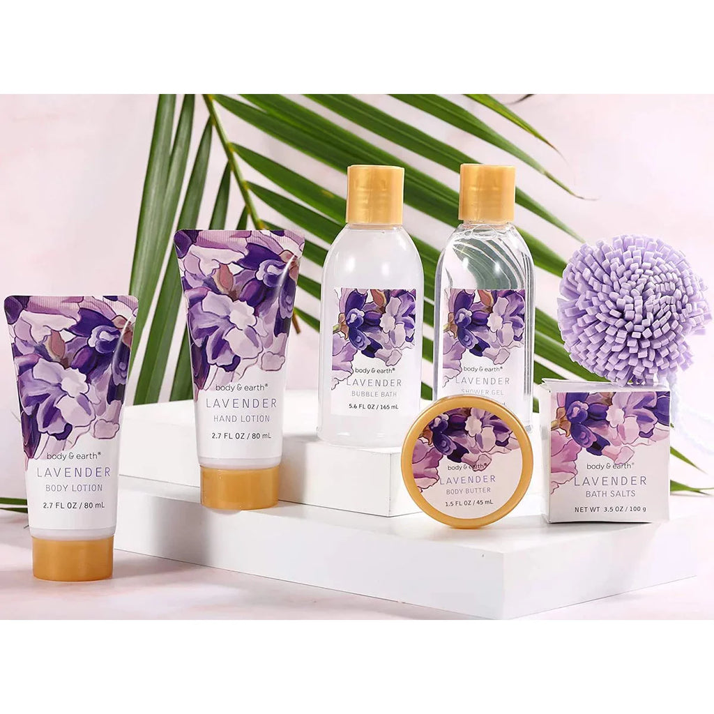 Lavender Bath Gift Set for Women, 11 Pieces K47254