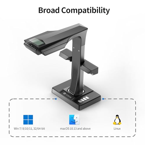 Book Scanner, 24MP Document Camera, A3, OCR, HDMI L723