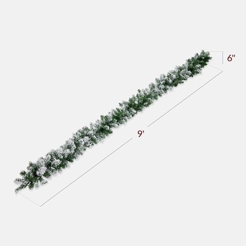 Pre-Lit Holiday Christmas Garland for Stairs, Fireplace with 50 Lights U582051