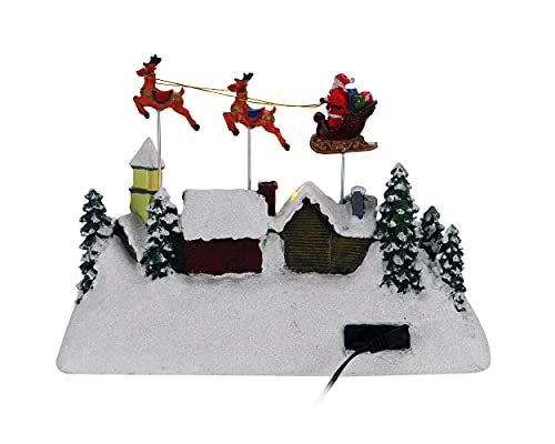 Lighted Musical Christmas Village Collectible Houses U181
