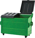 Green Plastic Toy Dumpster for Wrestling Action Figures