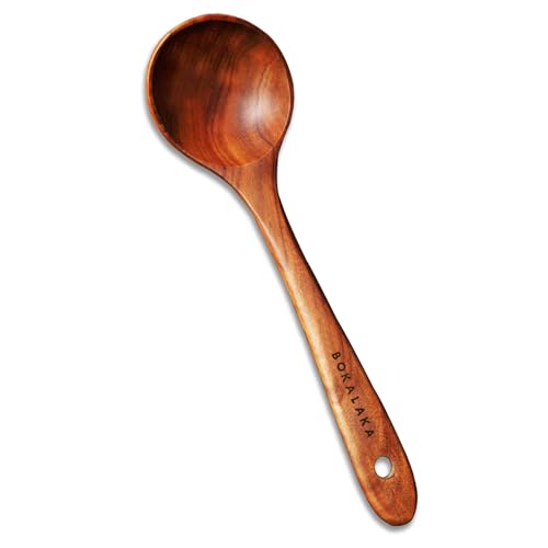 Natural Teak Wooden Spoons for Cooking, 10-Piece Kitchen Utensil Set I607645