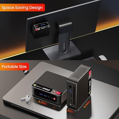 Mini PC AMD Ryzen 7 5800H 16GB RAM 1TB SSD WiFi 6 I755610