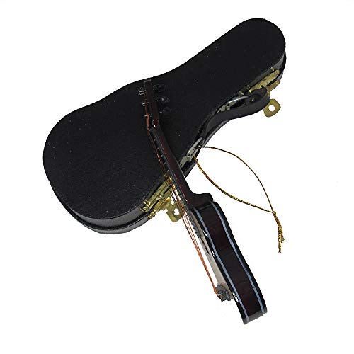 Acoustic Guitar Christmas Ornament with Case Z1244