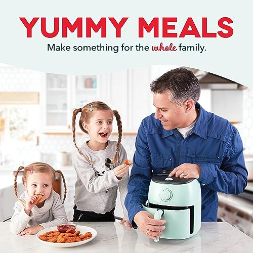 Electric Air Fryer Oven, 2.6 Qt., Grey, Compact, Auto Shut Off, 1000-Watt O64979