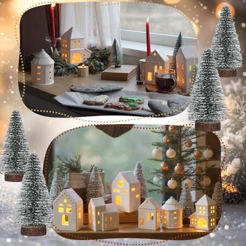 Christmas Village Set of 18 with LED Houses and Trees N321