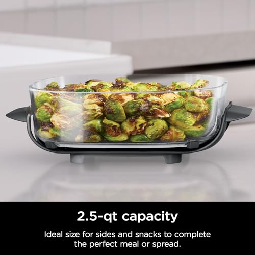 Air Fryer with Glass Containers, 4 QT & 6 Cup, Dishwasher Safe Z1664