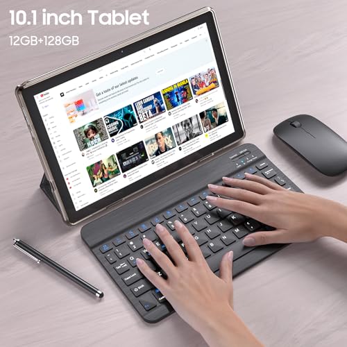 10 Inch Android Tablet with Keyboard Case Mouse Stylus J550018