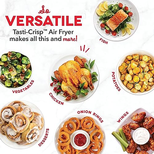 Electric Air Fryer Oven, 2.6 Qt., Grey, Compact, Auto Shut Off, 1000-Watt O64979