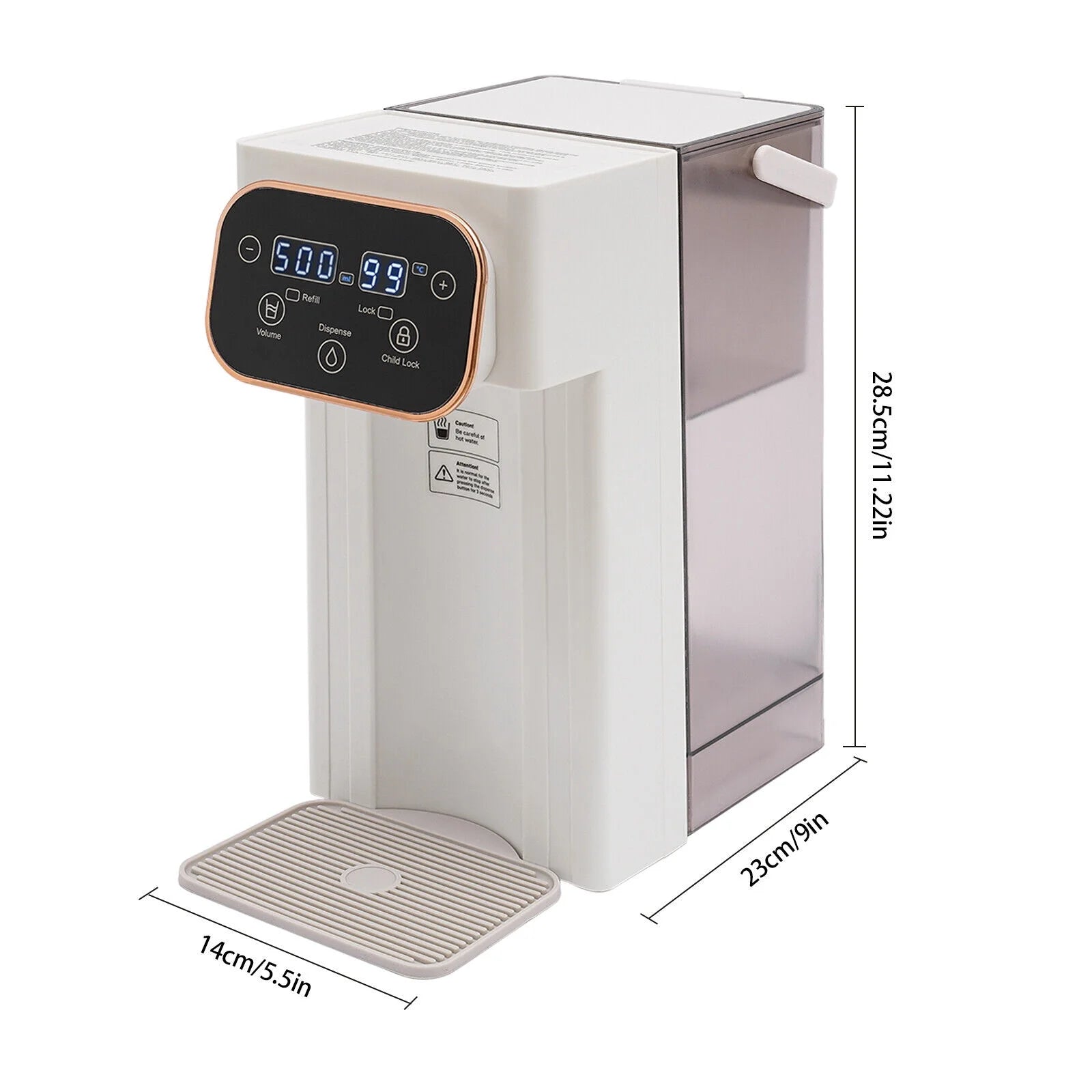 Hot Water Dispenser with Filter 1500W Electric Kettle T810