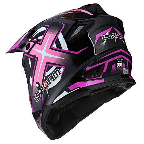 Adult Motocross Helmet Full Face Racing Style Matt Black D9788