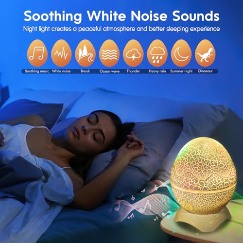 Star Projector with Bluetooth Speaker and White Noise for Bedroom T49326