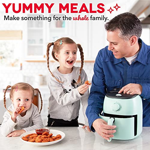 Electric Air Fryer Oven, 2.6 Qt., Grey, Compact, Auto Shut Off, 1000-Watt O64979