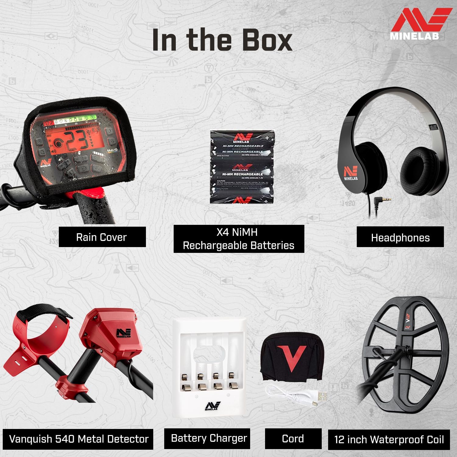 Multi-Frequency Pinpointing Metal Detector for Adults with Waterproof Coil L921