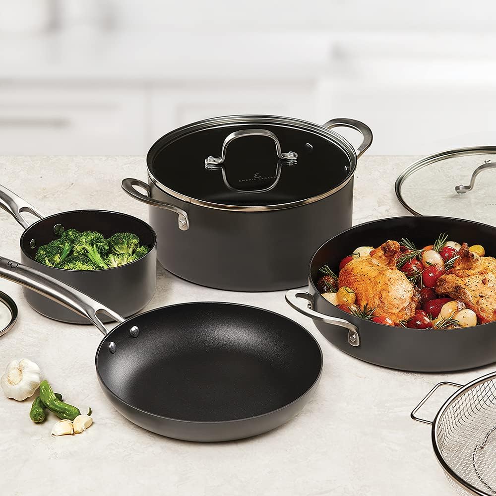 Nonstick Cookware Pots and Pans Set with Lids, 13 Piece C22585