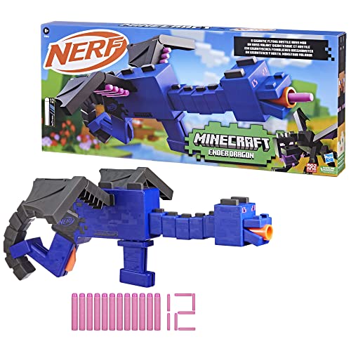 Minecraft Ender Dragon Blaster with 12 Foam Darts K248783